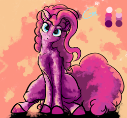 Size: 1280x1187 | Tagged: safe, artist:greyscaleart, derpibooru import, pinkie pie, earth pony, pony, :o, limited palette, looking at you, open mouth, sitting, solo