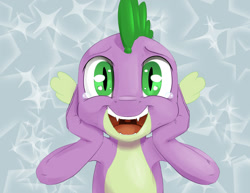 Size: 1280x989 | Tagged: safe, artist:silfoe, derpibooru import, spike, dragon, crying, happy, reaction image, royal sketchbook, solo