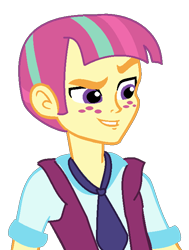 Size: 526x694 | Tagged: safe, artist:t-mack56, sour sweet, equestria girls, friendship games, base used, clothes, crystal prep academy uniform, equestria guys, male, rule 63, school uniform, solo, tasty treat