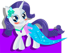 Size: 3879x2777 | Tagged: safe, artist:brok-enwings, derpibooru import, rarity, pony, unicorn, blushing, clothes, dress, female, mare, solo