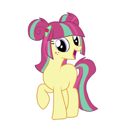 Size: 512x512 | Tagged: safe, artist:luckyclau, sour sweet, earth pony, pony, equestria girls, friendship games, equestria girls ponified, ponified, solo