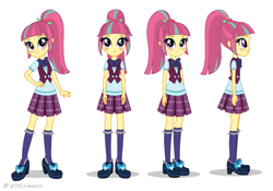 Size: 817x572 | Tagged: safe, sour sweet, equestria girls, friendship games, clothes, crystal prep academy uniform, cute, looking at you, official, school uniform, smiling, solo