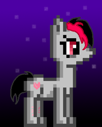 Size: 249x309 | Tagged: safe, artist:lazerblues, derpibooru import, oc, oc only, oc:miss eri, earth pony, pony, emo, female, mare, pixel art, scar, solo