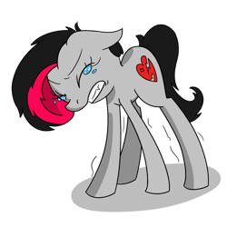 Size: 700x700 | Tagged: safe, derpibooru import, oc, oc only, oc:miss eri, earth pony, pony, crying, emo, female, mare, solo