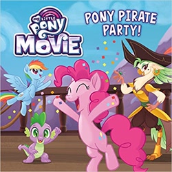 Size: 500x500 | Tagged: safe, derpibooru import, captain celaeno, pinkie pie, rainbow dash, spike, anthro, dragon, my little pony: the movie, my little pony logo, pirate