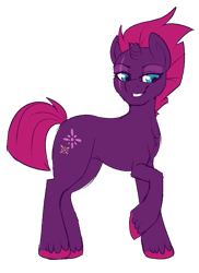 Size: 693x953 | Tagged: safe, artist:lulubell, derpibooru import, tempest shadow, pony, unicorn, my little pony: the movie, cutie mark, evil grin, eye scar, grin, missing accessory, scar, simple background, smiling, solo, transparent background, unshorn fetlocks