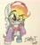 Size: 1832x2054 | Tagged: safe, artist:binkyt11, derpibooru import, rainbow dash, anthro, atg 2017, clothes, crossover, dreamworks face, female, hoodie, newbie artist training grounds, rayman, solo, traditional art