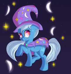 Size: 3360x3470 | Tagged: safe, artist:brok-enwings, derpibooru import, trixie, pony, unicorn, cape, clothes, female, hat, mare, solo, trixie's cape, trixie's hat