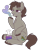 Size: 660x866 | Tagged: safe, artist:lulubell, derpibooru import, oc, oc only, earth pony, pony, bong, drugs, male, smoking, solo, stallion