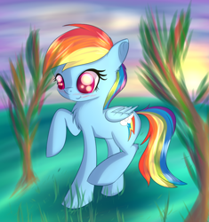 Size: 810x860 | Tagged: safe, artist:brok-enwings, derpibooru import, rainbow dash, pegasus, pony, backwards cutie mark, blushing, chest fluff, female, solo