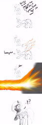 Size: 2659x7792 | Tagged: safe, artist:greyscaleart, derpibooru import, princess celestia, rainbow dash, alicorn, pegasus, pony, comic, fiery wings, race, say what