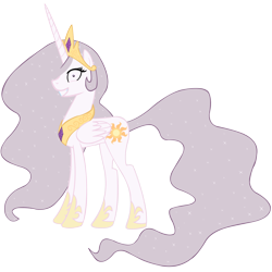 Size: 2200x2200 | Tagged: safe, artist:sofunnyguy, princess celestia, alicorn, pony, female, mare, princess molestia, simple background, solo, transparent background, vector