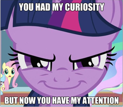 Size: 630x547 | Tagged: safe, edit, edited screencap, screencap, fluttershy, princess celestia, rainbow dash, twilight sparkle, alicorn, pegasus, pony, a canterlot wedding, close-up, cropped, django unchained, implied rape, looking at you, meme, movie quote, rapeface, solo focus