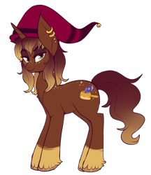 Size: 878x1015 | Tagged: safe, artist:lulubell, derpibooru import, crossover, hat, male, simple background, solo, stallion, taako, the adventure zone, transparent background, wizard hat