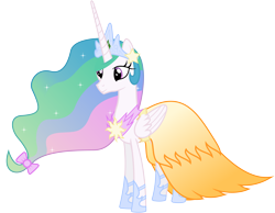 Size: 9230x7180 | Tagged: safe, artist:90sigma, princess celestia, alicorn, pony, absurd resolution, clothes, dress, female, gala dress, mare, simple background, solo, transparent background