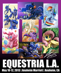 Size: 800x959 | Tagged: safe, artist:johnjoseco, fluttershy, pinkie pie, princess celestia, princess luna, rainbow dash, twilight sparkle, twilight sparkle (alicorn), alicorn, pegasus, pony, female, mare