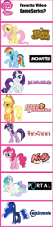 Size: 1114x4730 | Tagged: safe, applejack, fluttershy, pinkie pie, princess celestia, princess luna, rainbow dash, rarity, twilight sparkle, alicorn, earth pony, pegasus, pony, unicorn, comparison chart, video game