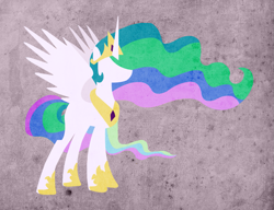 Size: 1519x1168 | Tagged: safe, artist:rin, princess celestia, alicorn, pony, cutie mark, faceless ponies, no face, solo