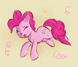 Size: 1038x890 | Tagged: safe, artist:brok-enwings, derpibooru import, pinkie pie, earth pony, pony, eyes closed, female, happy, mare, open mouth, solo