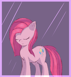 Size: 1288x1402 | Tagged: safe, artist:brok-enwings, derpibooru import, pinkie pie, earth pony, pony, eyes closed, female, glass, pinkamena diane pie, solo, teary eyes