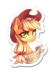 Size: 1220x1615 | Tagged: safe, artist:inowiseei, derpibooru import, applejack, earth pony, pony, cowboy hat, female, hat, honesty, mare, simple background, smiling, solo, stetson, transparent background