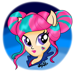 Size: 900x900 | Tagged: safe, artist:leonhernanthepony, sour sweet, equestria girls, friendship games, solo