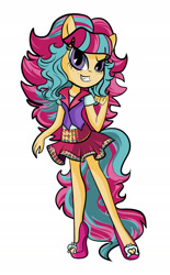 Size: 1194x1920 | Tagged: safe, artist:itsnotdaijoubu, sour sweet, equestria girls, friendship games, ponied up, pony ears, solo