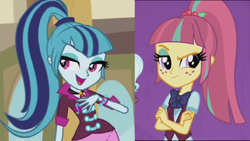 Size: 1280x724 | Tagged: safe, sonata dusk, sour sweet, equestria girls, friendship games, comparison