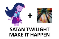 Size: 750x500 | Tagged: safe, midnight sparkle, sunset satan, sunset shimmer, twilight sparkle, equestria girls, equestria girls (movie), exploitable meme, hilarious in hindsight, it happened, make it happen