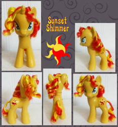 Size: 799x856 | Tagged: safe, artist:phasingirl, sunset shimmer, pony, g4, brushable, custom, irl, photo, toy