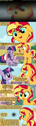 Size: 1120x3810 | Tagged: safe, artist:beavernator, sunset shimmer, twilight sparkle, twilight sparkle (alicorn), alicorn, pony, unicorn, comic:end of a generation, alternate ending, alternate universe, comic, female, mare, needs more grey area