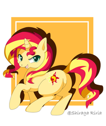 Size: 1784x2128 | Tagged: safe, artist:shiragariria, sunset shimmer, pony, unicorn, solo