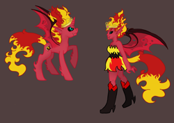 Size: 2232x1584 | Tagged: safe, artist:spadazzles, sunset satan, sunset shimmer, pony, equestria girls, element of magic, human ponidox, self ponidox