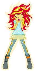 Size: 2560x5120 | Tagged: safe, artist:zuko42, sunset shimmer, equestria girls, my past is not today, simple background, solo, transparent background