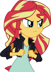 Size: 4612x6525 | Tagged: safe, artist:owlisun, sunset shimmer, equestria girls, my past is not today, rainbow rocks, absurd resolution, simple background, solo, transparent background, vector