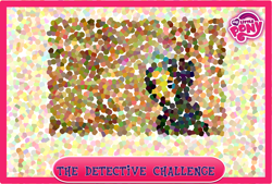 Size: 1322x892 | Tagged: safe, sunset shimmer, challenge, detective, gameloft, official