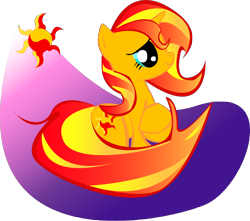 Size: 4664x4114 | Tagged: safe, artist:katlyon, sunset shimmer, pony, unicorn, absurd resolution, cute, raised hoof, shimmerbetes, simple background, smiling, solo, transparent background