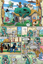 Size: 2000x3000 | Tagged: safe, artist:gray--day, derpibooru import, derpy hooves, fluttershy, gilda, maud pie, queen chrysalis, rarity, reversalis, sunset shimmer, trixie, oc, alicorn, changeling, changeling queen, griffon, kirin, pegasus, pony, comic:of kings and changelings, air quotes, alicornified, bright eyes (mirror universe), comic, dark mirror universe, derpibooru, female, flutterbitch, glowing horn, hope poster, i can't believe it's not idw, levitation, magic, magic aura, mare, obey, ra celestia, race swap, telekinesis, trixiecorn, watering can