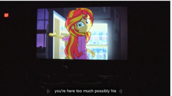 Size: 1283x717 | Tagged: safe, screencap, sunset shimmer, equestria girls, rainbow rocks, meme, refrigerator, youtube caption