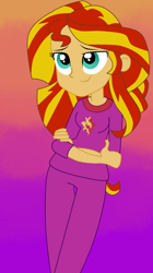 Size: 1050x1875 | Tagged: safe, artist:ced75, sunset shimmer, equestria girls, rainbow rocks, clothes, pajamas