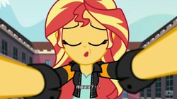 Size: 1362x762 | Tagged: safe, screencap, sunset shimmer, equestria girls, friendship games, chinese