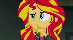 Size: 1280x714 | Tagged: safe, screencap, sunset shimmer, equestria girls, rainbow rocks, solo