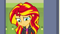 Size: 1920x1080 | Tagged: safe, screencap, sunset shimmer, equestria girls, rainbow rocks, canterlot high, cute, female, lockers, sad, shimmerbetes, solo, sunsad shimmer