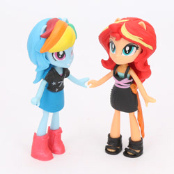 Size: 800x800 | Tagged: safe, rainbow dash, sunset shimmer, equestria girls, fashion squad, photo