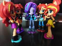 Size: 4000x3000 | Tagged: safe, starlight glimmer, sunset shimmer, better together, equestria girls, spoiler:eqg specials, clothes, doll, equestria girls minis, irl, multeity, photo, shimmerstorm, swimsuit, toy