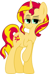 Size: 7500x11362 | Tagged: safe, artist:iguana14, artist:mactavish1996, sunset shimmer, pony, unicorn, absurd resolution, simple background, solo, transparent background, vector