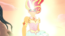 Size: 4000x2236 | Tagged: safe, artist:orin331, sunset shimmer, equestria girls, clothes, daydream shimmer, female, glow, she-ra, she-ra and the princesses of power, solo, style emulation, sunshine shimmer