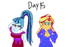 Size: 1101x726 | Tagged: safe, artist:bigpurplemuppet99, sonata dusk, sunset shimmer, equestria girls, female, lesbian, shipping, sunata