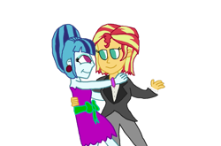 Size: 1101x725 | Tagged: safe, artist:bigpurplemuppet99, sonata dusk, sunset shimmer, equestria girls, dancing, female, lesbian, shipping, sunata