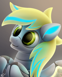 Size: 2000x2500 | Tagged: safe, artist:symbianl, derpy hooves, pegasus, pony, robot, robot pony, derpybot, female, mare, robot derpy hooves, roboticization, solo